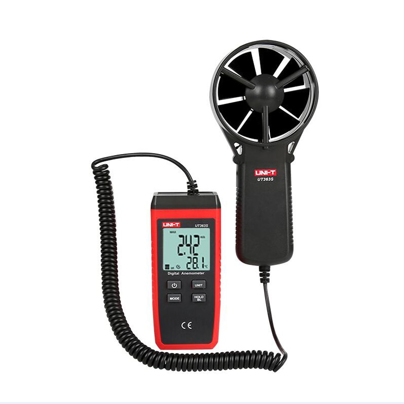 UNI-T UT363S Digital Anemometer Thermometer Wind Air Speed Gauge Meter Windmeter Temperature Tester Poratable Split Type