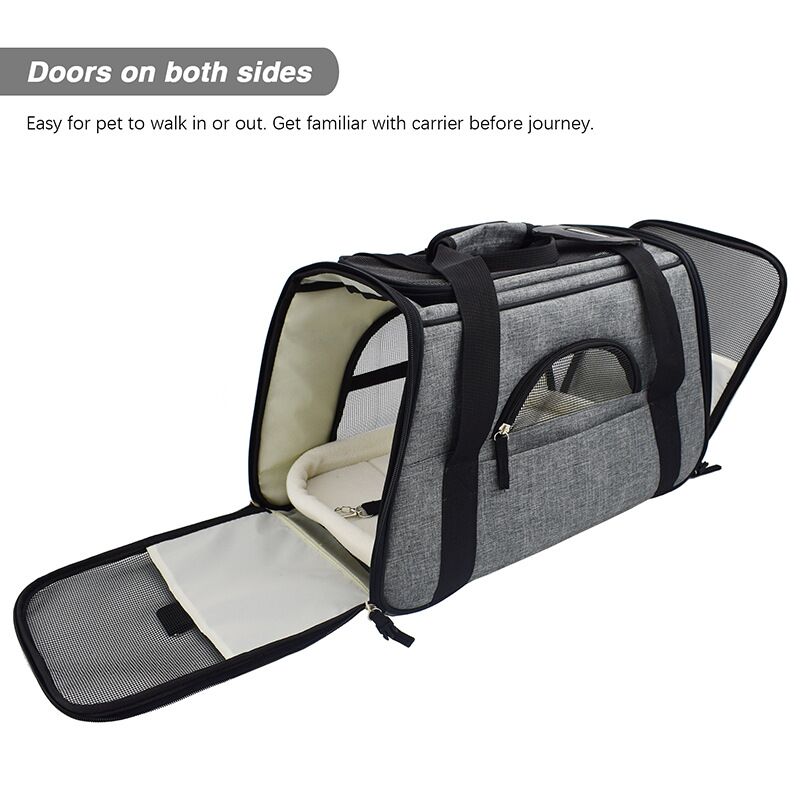 Pet Carrier Airline Approved Soft Sided Carrier for Cats and Dogs Portable Breathable Cozy Travel Pet Bag Car Seat Safe Carrier