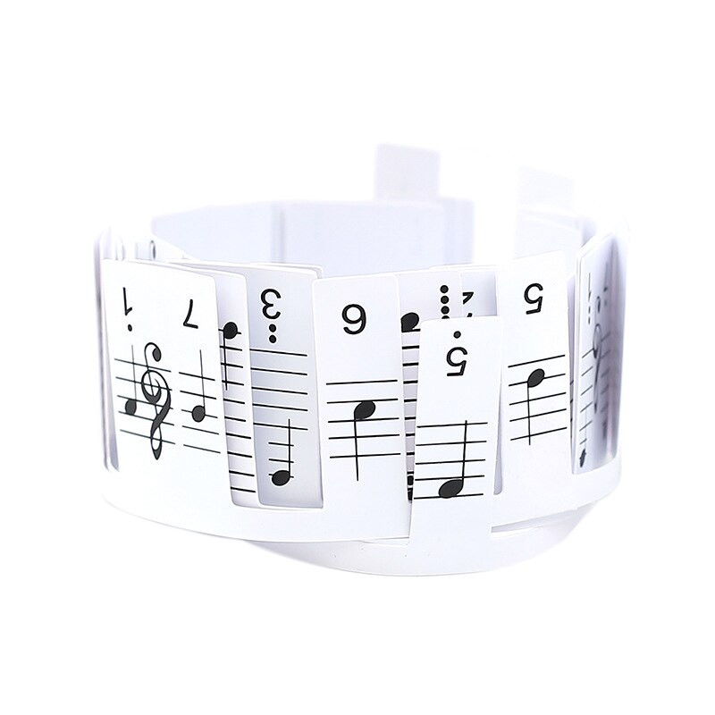 Piano Toetsenbord Stickers 88 Toetsen Elektronische Toetsenbord Stickers Voor Muziek Decal Label Note Leren Beginners Kids: Default Title