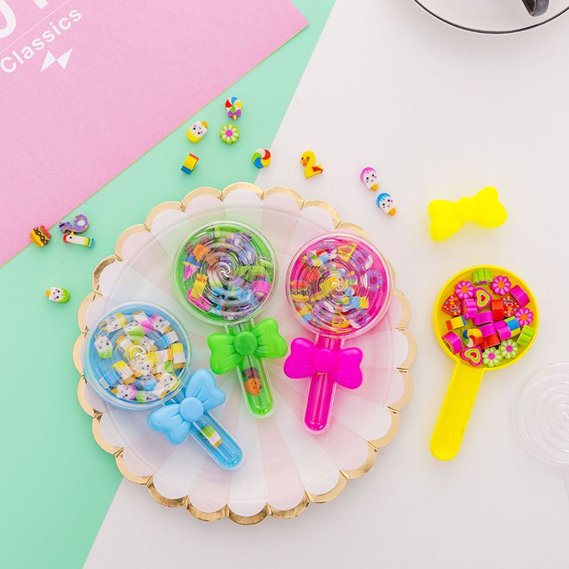 24 Pcs Leuke Candy Box Gummen Kawaii Briefpapier Cartoon Vorm Rubbers Kids Lof School Office Correctie Supplies