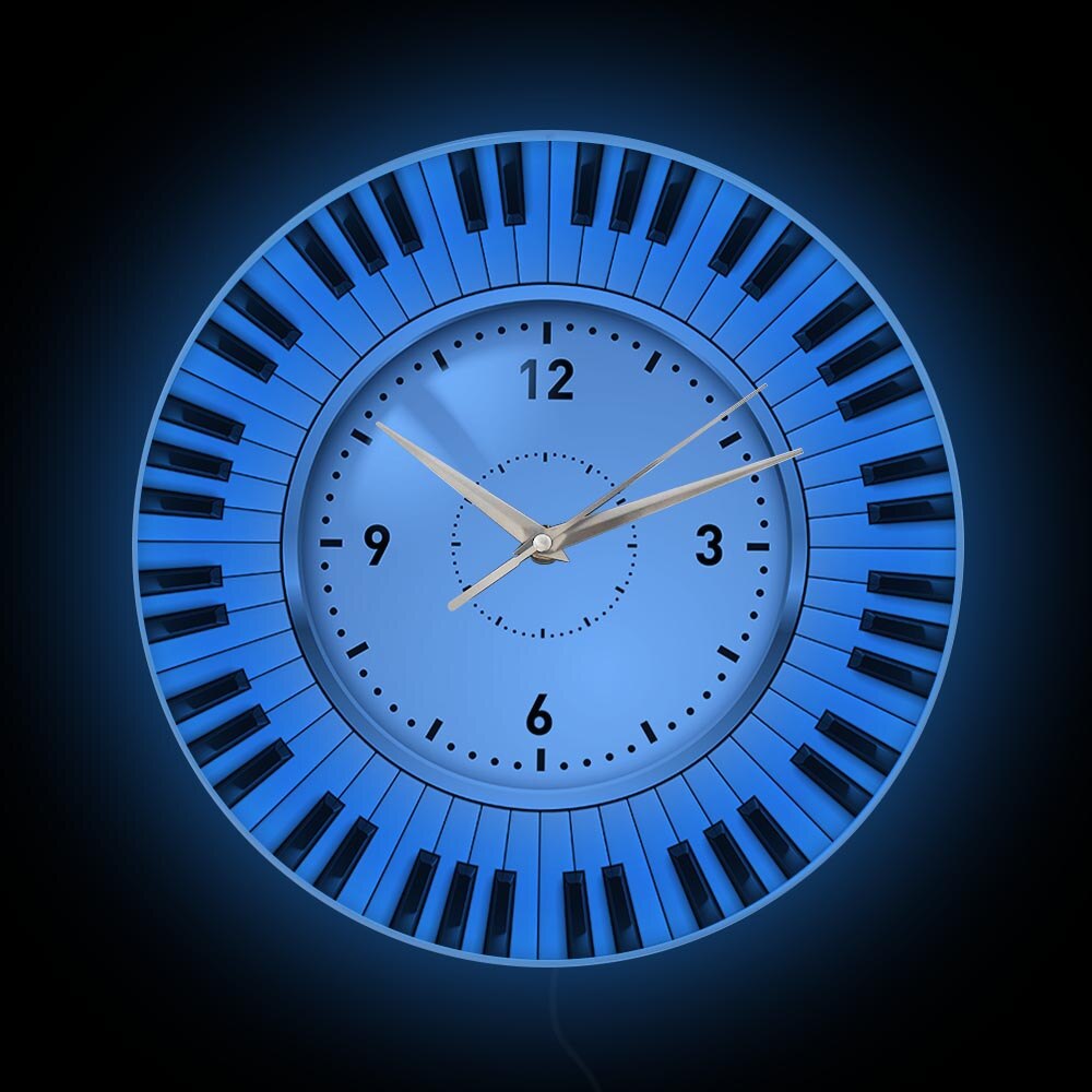 Do Re Mi Piano Keyboard Wall Clock Music Themed Silent Wall Clock Music Studio Wall Art Decor Musician Pianist Teacher Idea