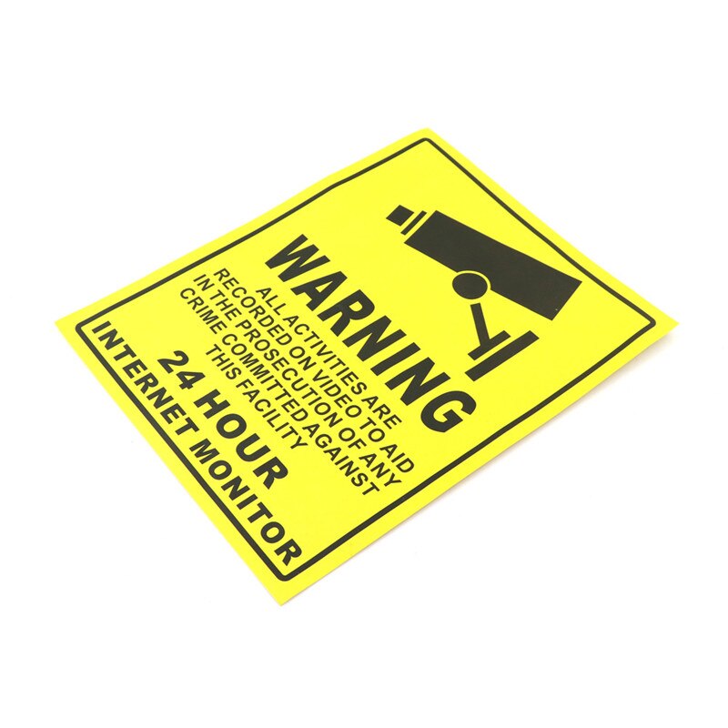 Warning Sticker 24H Video Camera System Warning Si... – Grandado