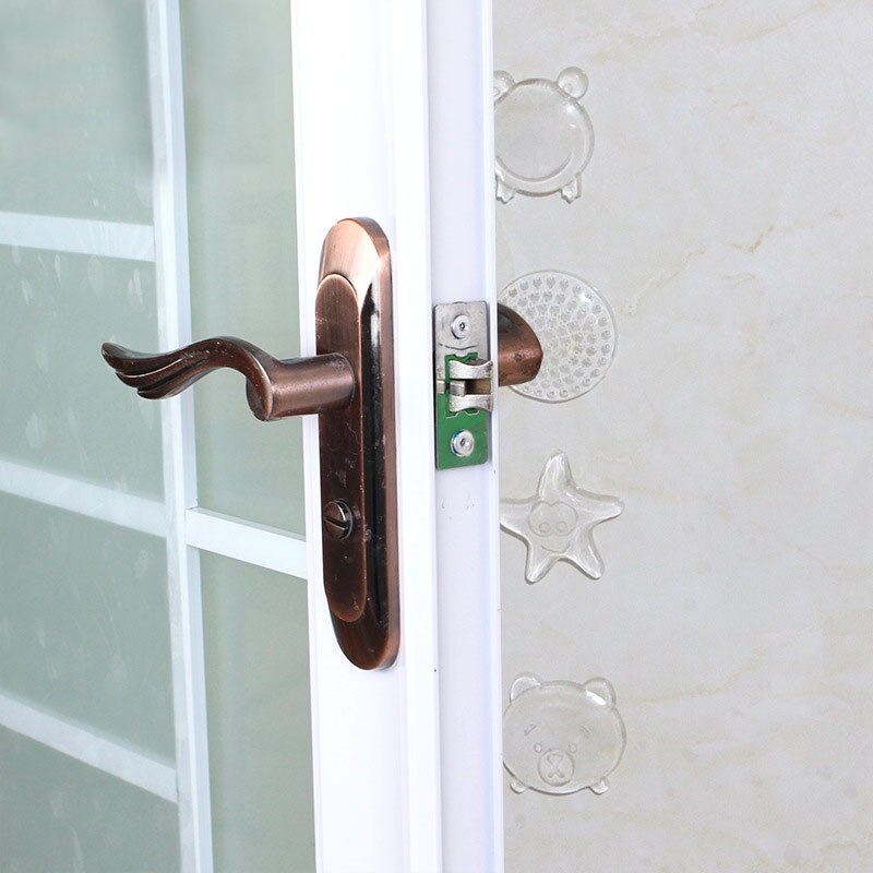 Poignée de porte anti-choc de sécurité, Protection murale transparente en PU, Protection des murs, étoile de mer, tendance butées de porte