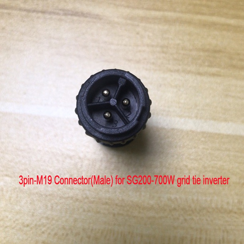 Conector macho/hembra M19 o M25 de 3 pines para Cable de alimentación, inversor de conexión a Microred SG 200-700W 800-1400W