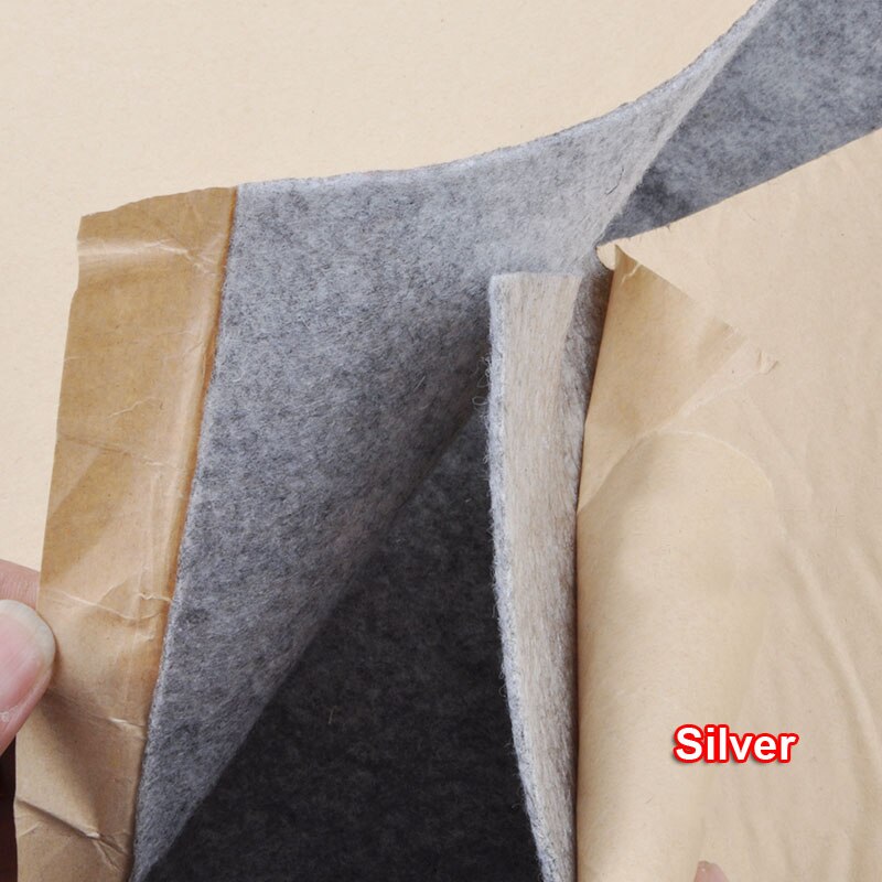 1x0.5m Speaker Cloth Self-Adhesive Felt Subwoofer Box Tape Strip Patch Sound Absorption Anti-seismic Beige/Silver/Gray/Black