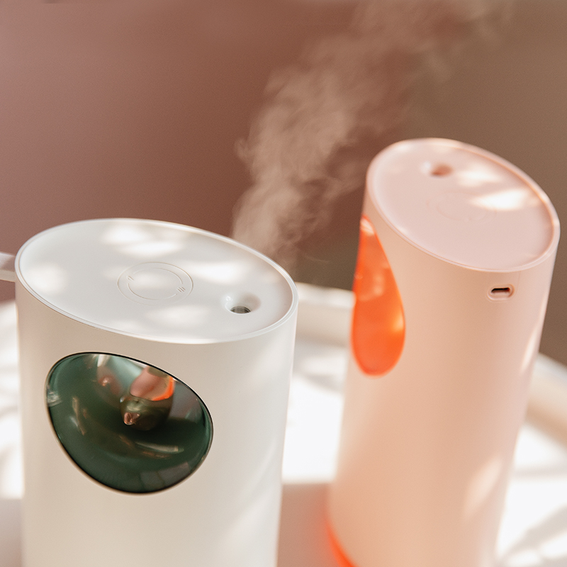 Humidificateur d'air musical pour soulager le Stress, chanson d'oiseau naturel, diffuseur d'huile essentielle et d'arôme, lampe, USB, 400ML