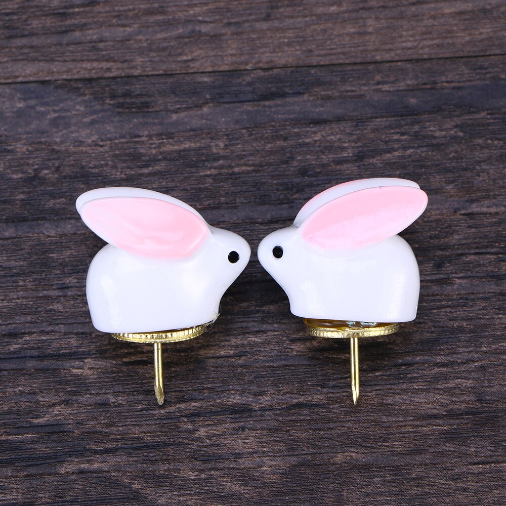 24 Pcs Thumbtacks Adorable Bunny Push Pin Wall Push Pin Drawing Pin for Display Board Calendar Maps