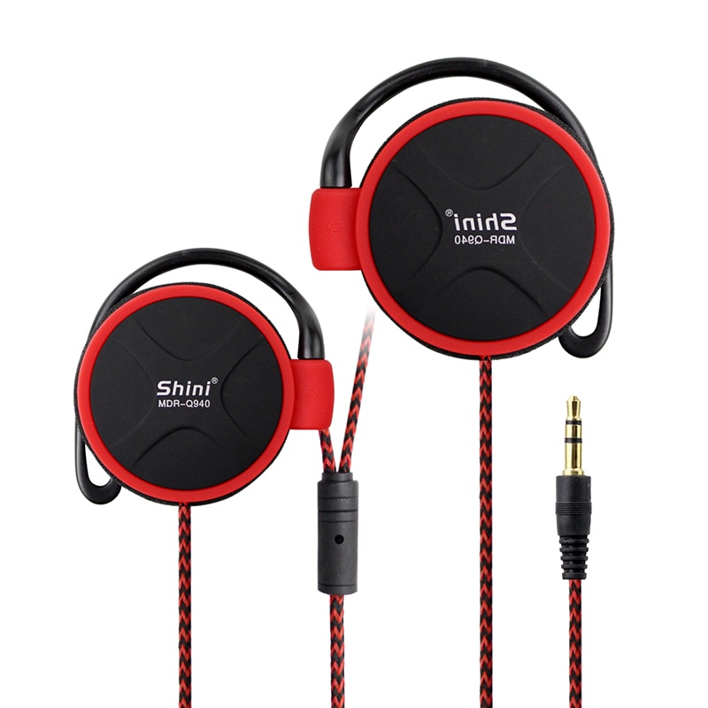 Shini-auriculares Q940 con conector tipo C, cascos deportivos de 3,5mm con gancho para la oreja para reproductor de música Mp3, ordenador y teléfono móvil,