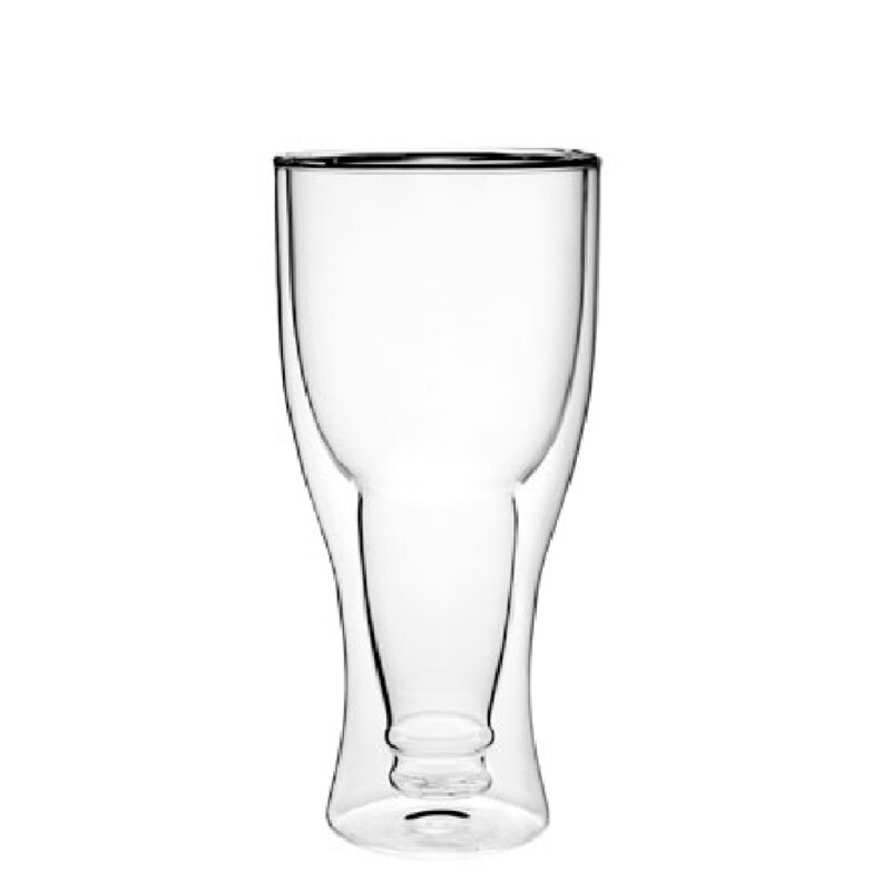 Borosilicate Double Wall Beer Glass Beer cups 250ml 350ml 450ml Juice Beverage Glass Beer Cup Simple: 250ML