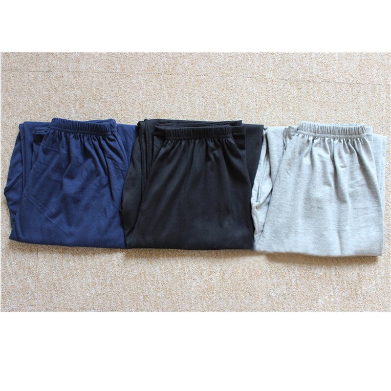 Pyjama en coton confortable pour homme, pantalon de salon, ample,