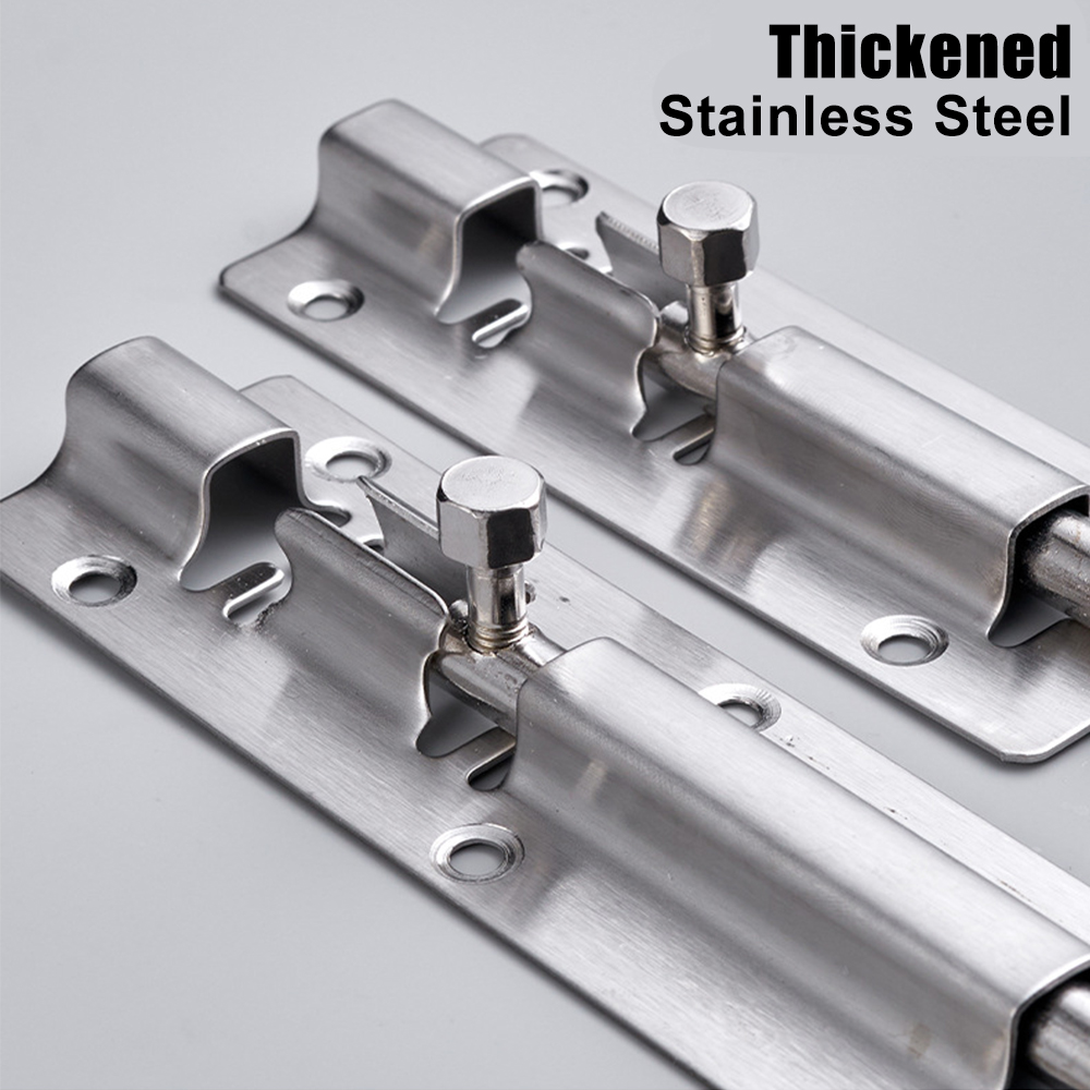 Roestvrij Stalen Deur Veiligheidsslot Gesp Raam Klink Zware Verdikte Schuifpoort Toren Bouten Klink Catch Home Hardware