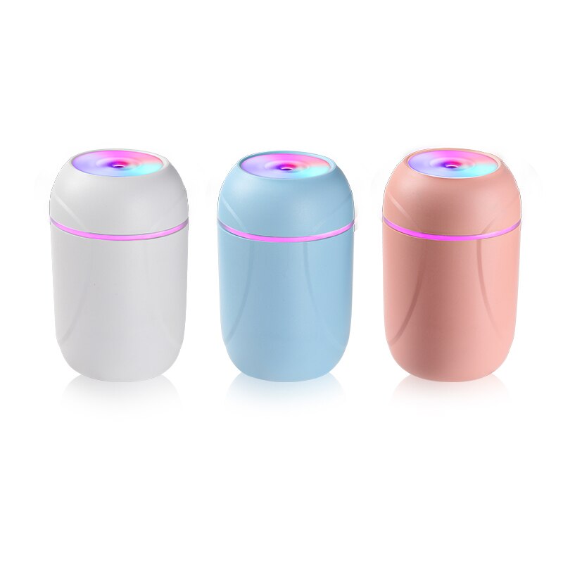 Draagbare 200ml luchtbevochtiger, ultrasone verblindingsbeker, aroma diffuser voor thuis, auto, usb-vernevelaar, mistmaker, romantische led-nachtlamp