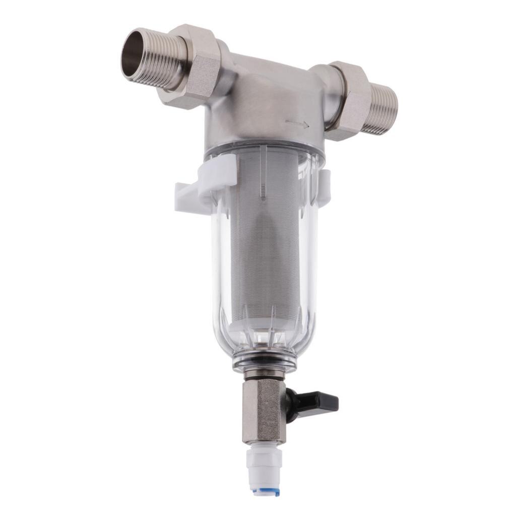 Reusable Whole Household House Spin Down Sediment Water Filter-- 40 Micron