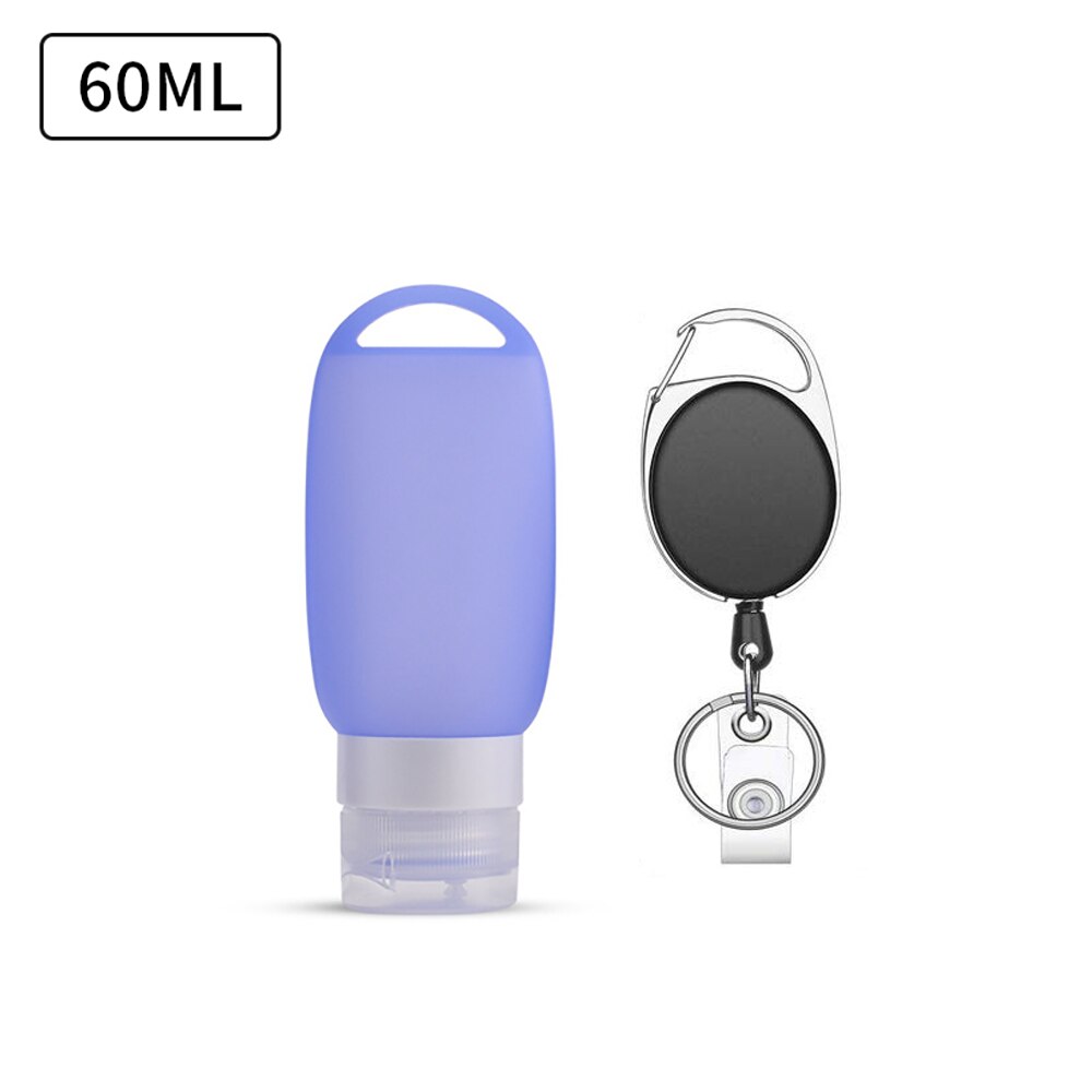 Travel Bottle Leakproof Silicone Refillable Squeezable Travel Tube with Keychain Hook for Cosmetic Toiletry Shampoo 40/60ml: 16