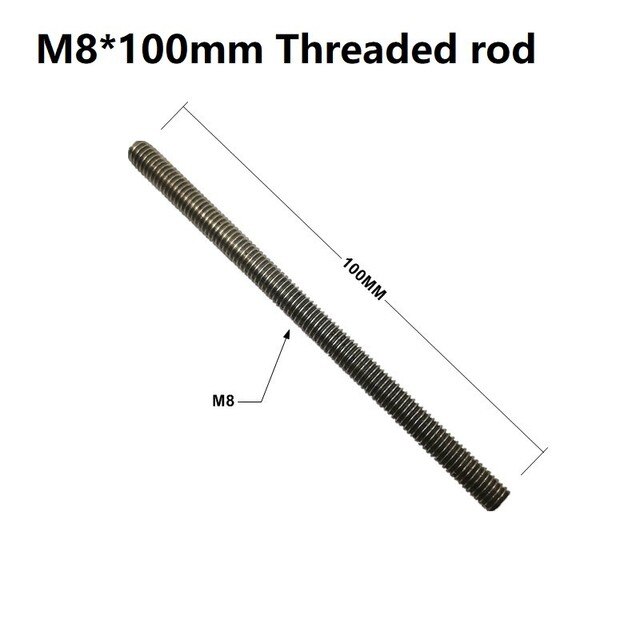 Handle T-Slot Slider T-Track Jig Screw Fixture Router Chute Rail Special Accessories Woodworking Tool: M8 Rod