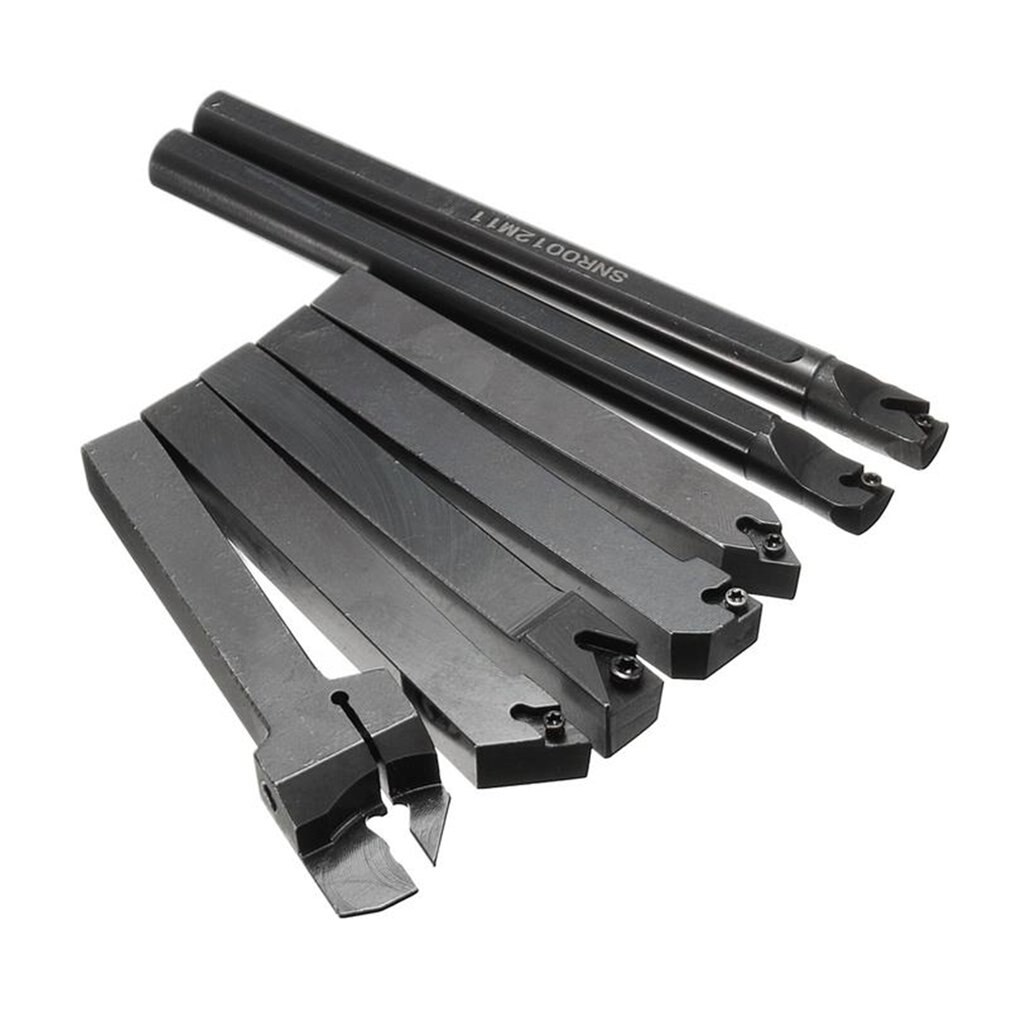 21Pcs/Set 12mm Shank Lathe Turning Tool Holder Boring Bar + Insert Blades + Wrench S12M-SCLCR06/SER1212H16/SCL1212H06
