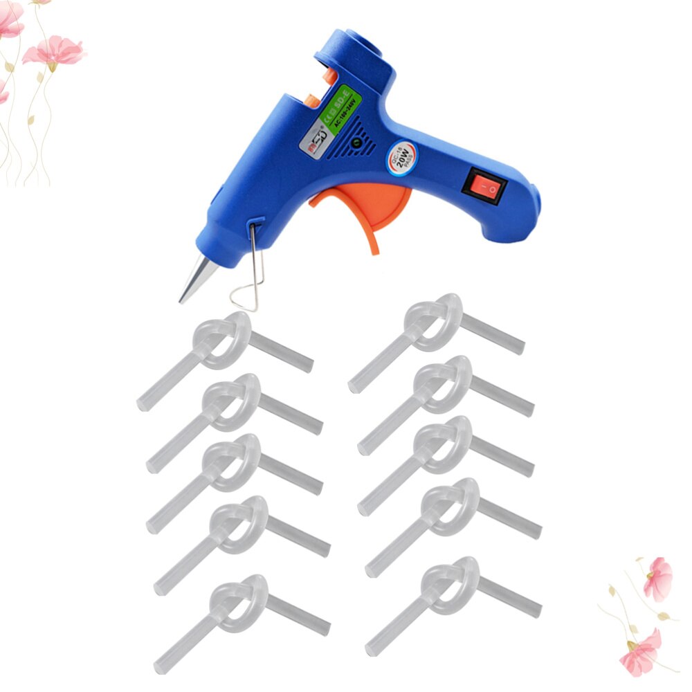 1 Set Van Duurzaam 100W Lijm Spuit Tool Kit Met 25 Stuks 11Mm Transparant Lijm Sticks voor Diy Kleine Craft En Quick Reparatie: Blue 1