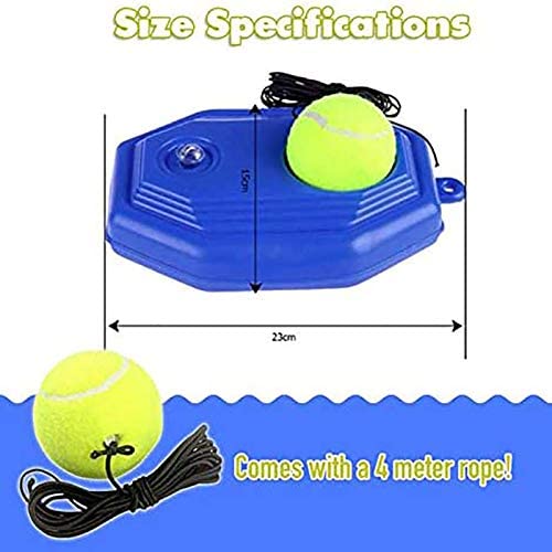 Herramienta de entrenamiento de tenis de alta resistencia con cuerda elástica, práctica de pelota, rebote automático, dispositivo de entrenamiento