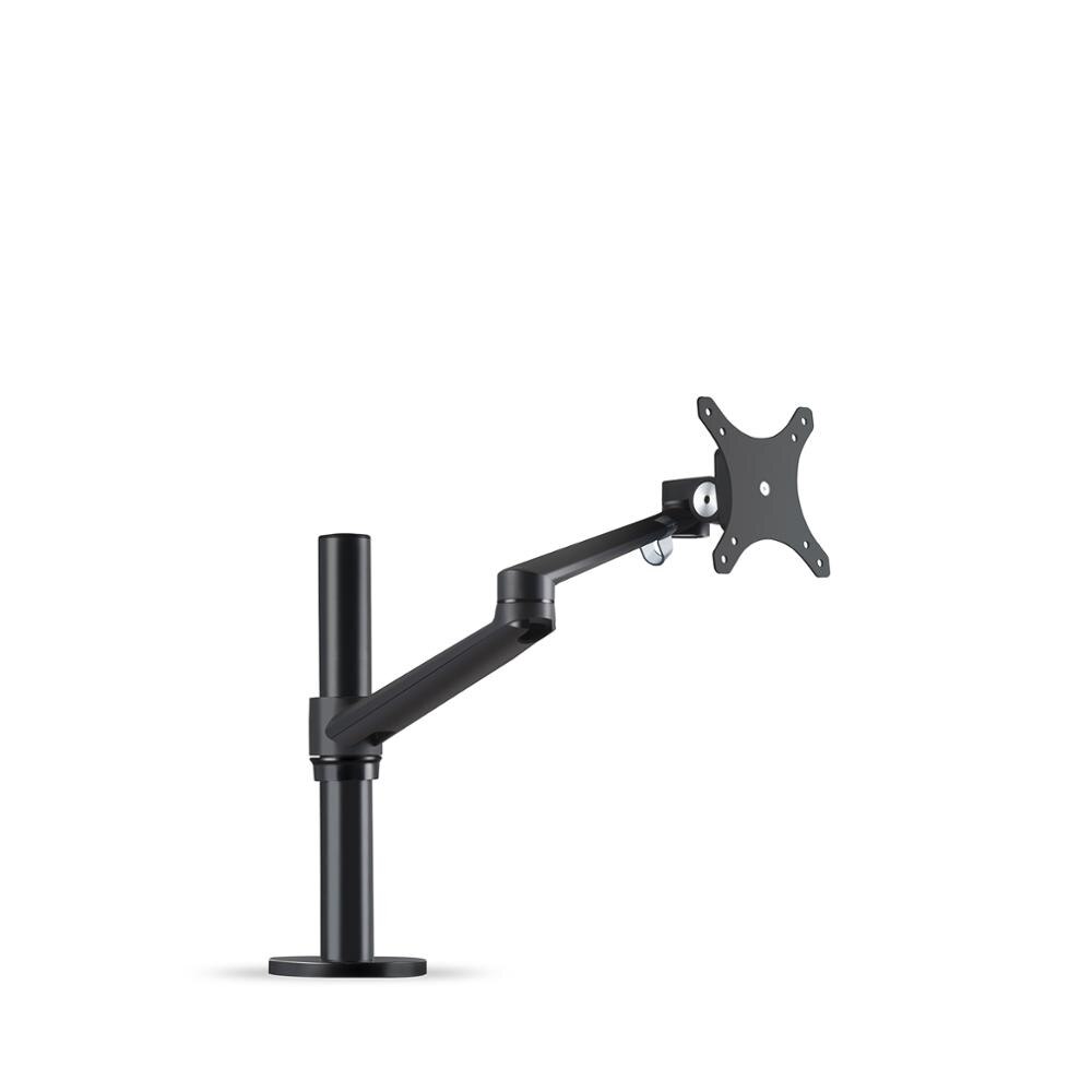LARICARE Single Computer Monitor Desk Mount Stand With VESA 75mm*75mm or 100mm*100mm: Black