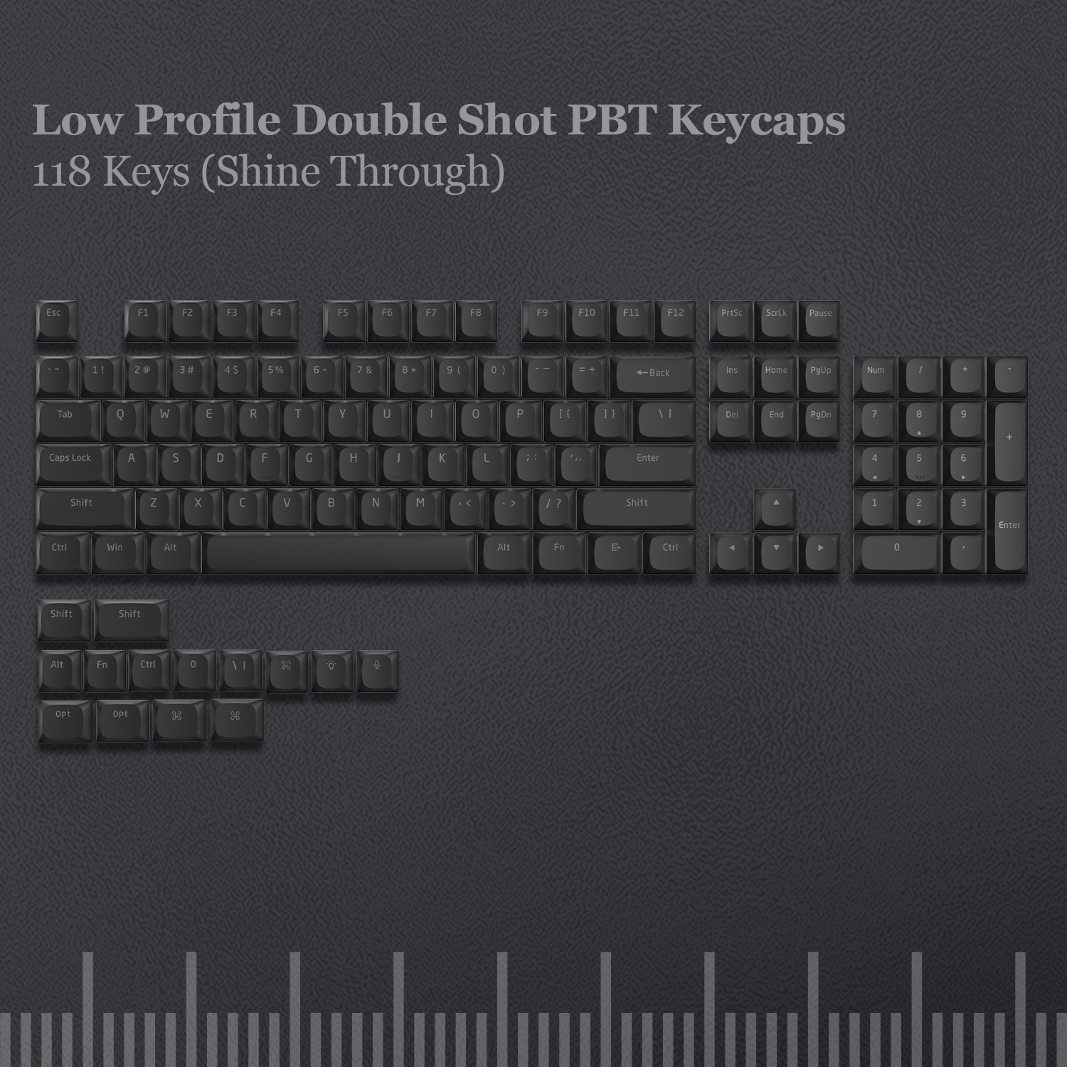 138 toetsen Low Profile PBT Keycaps Custom Double Shot Slim MX Keycaps voor Gateron Cherry MX mechanische schakelaars gamingtoetsenborden: green