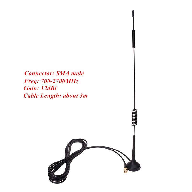 4G Antenne SMA männlichen antenne 3G WCDMA antenne LTE antenne 12dBi 700-2700MHz für Huawei 4G Router wifi Router und Modem