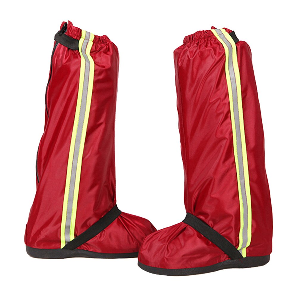 Waterproof Motorcycle Bike Shoe Covers Reusable Cycling Shoe Protective Gear Snow Rain Boot Shoe Cover &T8: red 2XL