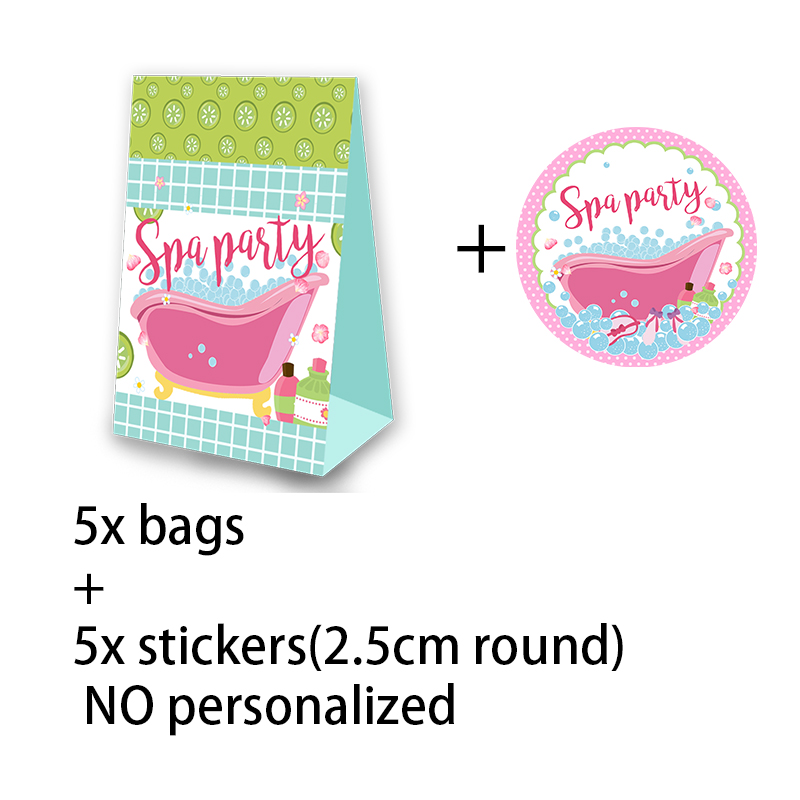 SPA Theme Party Favor Popcorn Box Candy Box Box theme Birthday Party Supplies Decoration Party Suppli: Candy Box-M-5PCS