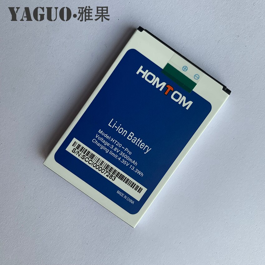 100% Original plein 3500mAh HOMTOM HT20 batterie de secours Batteries remplacement pour HOMTOM HT20 Pro HT20-Pro téléphone intelligent