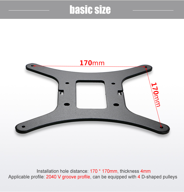 Creasee 220*220Mm 3D Printer Ender 3 Verwarming Platform Stand Onderdelen CR10s/CS-10S Bed Stand Toepassing voor Printer 300*300Mm