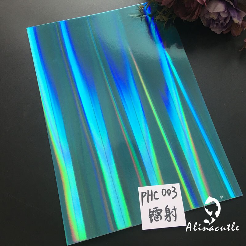 6 colors x 2sheet Cardstock Paper Card Stock Colours Shades Holographic A4 250gsm Scrapbooking paper pack craft pad Alinacraft