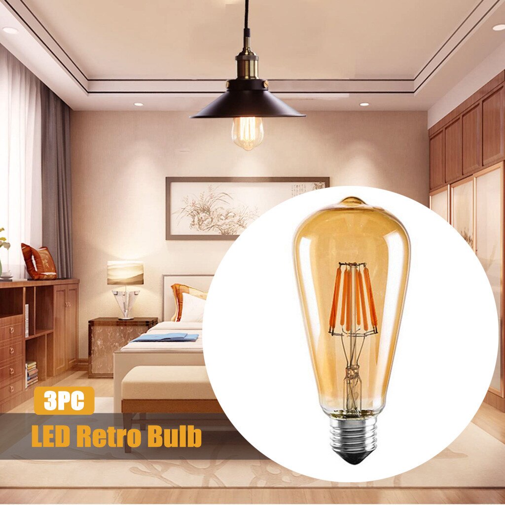 Top Selling Led Lamp, retro Lampen Antieke Lamp Lamp 4W 2300K E27 3 Pack Ondersteuning En: Default Title