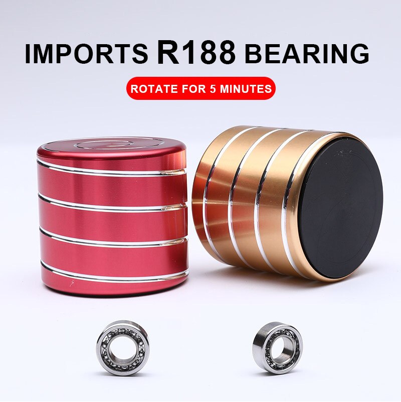 Desktop Decompression Rotating Cylindrical Gyroscope Office Desk Fidget Toys Optical Illusion Flowing Fingertip Toy