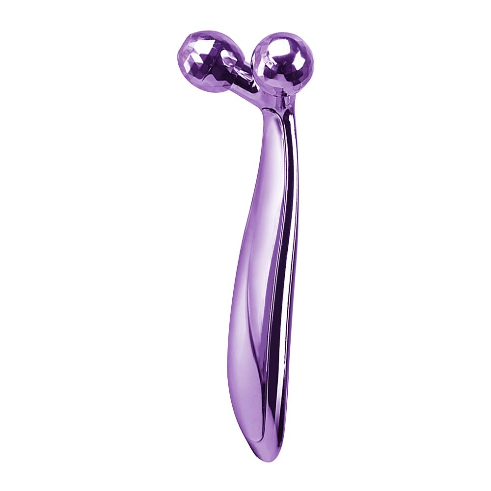 Roller Massager Thin Face Massager Lifting 360 Rotate 3D Full Body Shape Y Shape Massager Wrinkle Remover Facial Massage Tool: Purple