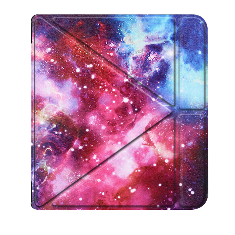 Case Cover Voor Alle Kobo Libra H2O 7 Inch E-Boeken, premie Pu Lederen Multiangle Stand Shell Cover Met Auto Sleep/Wake: F