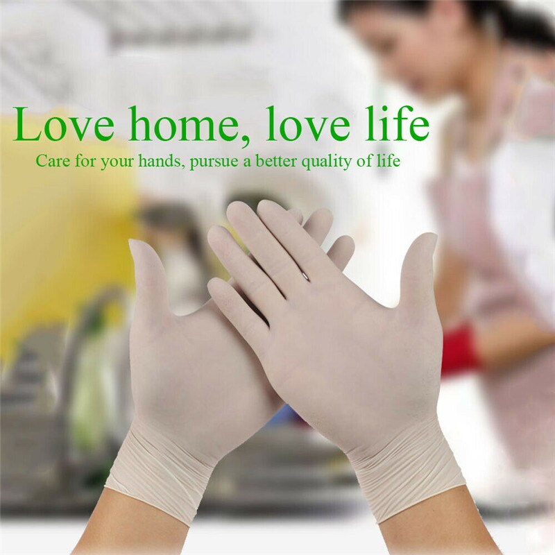 100Pcs Disposable Gloves Non Latex Non Vinyl Nitrile Disposable Ultra-thin Gloves Grade For Hygiene areas Size M L XL