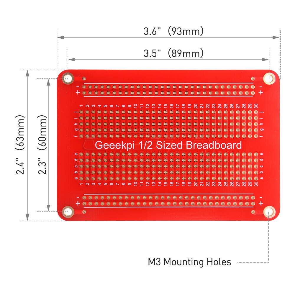52Pi Prototype PCB Solderable Breadboard for Ardui... – Grandado