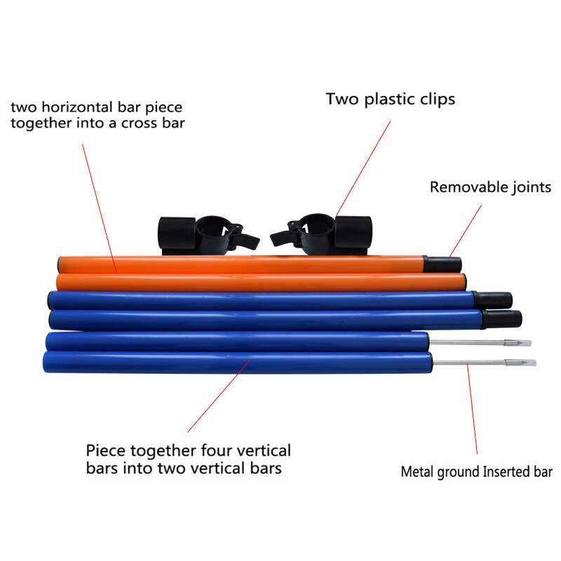 Outdoor Game Exercise Training Equipment For Medium Large Dogs Agile Barrier Bar Puppy Jump High Toys Pet Sports Accessories