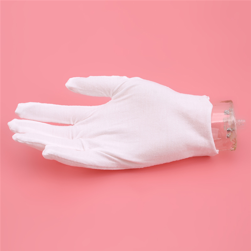 12 Paar/Packung Haushaltshandschuhe aus weißer Baumwolle, Staubhandschuhe für Kellner/Fahrer/Schmuck/Arbeiterhandschuhe, Schweißabsorptionshandschuhe