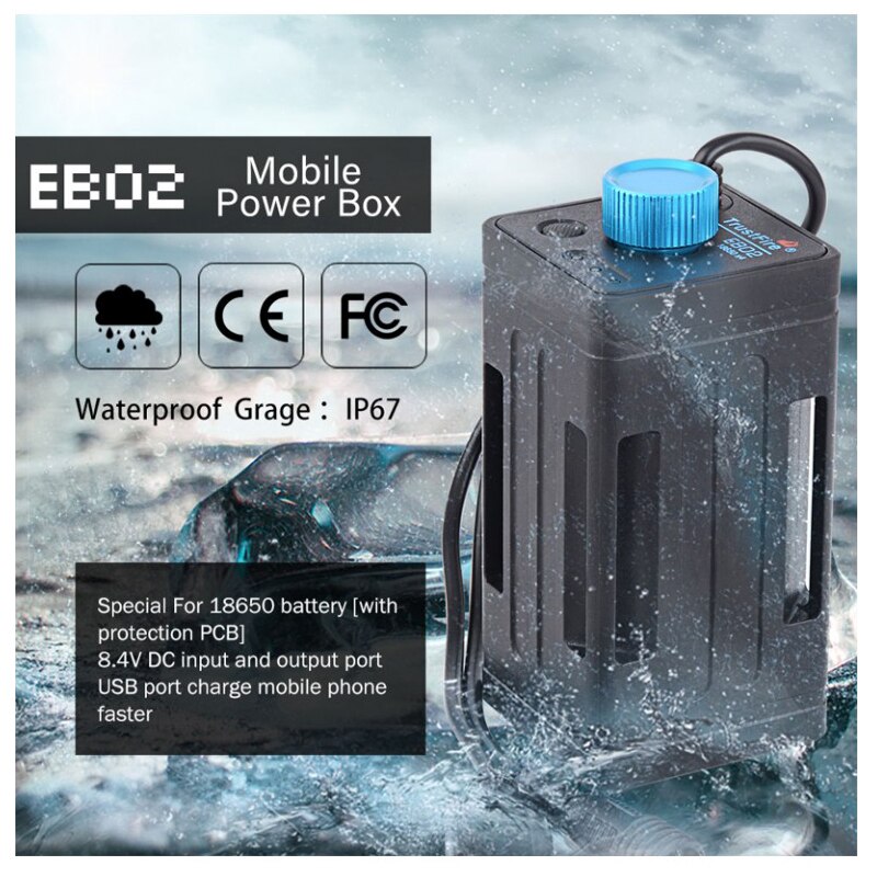 TrustFire EB02 Bicycle Mobile Power Box ( 4 x 18650 )