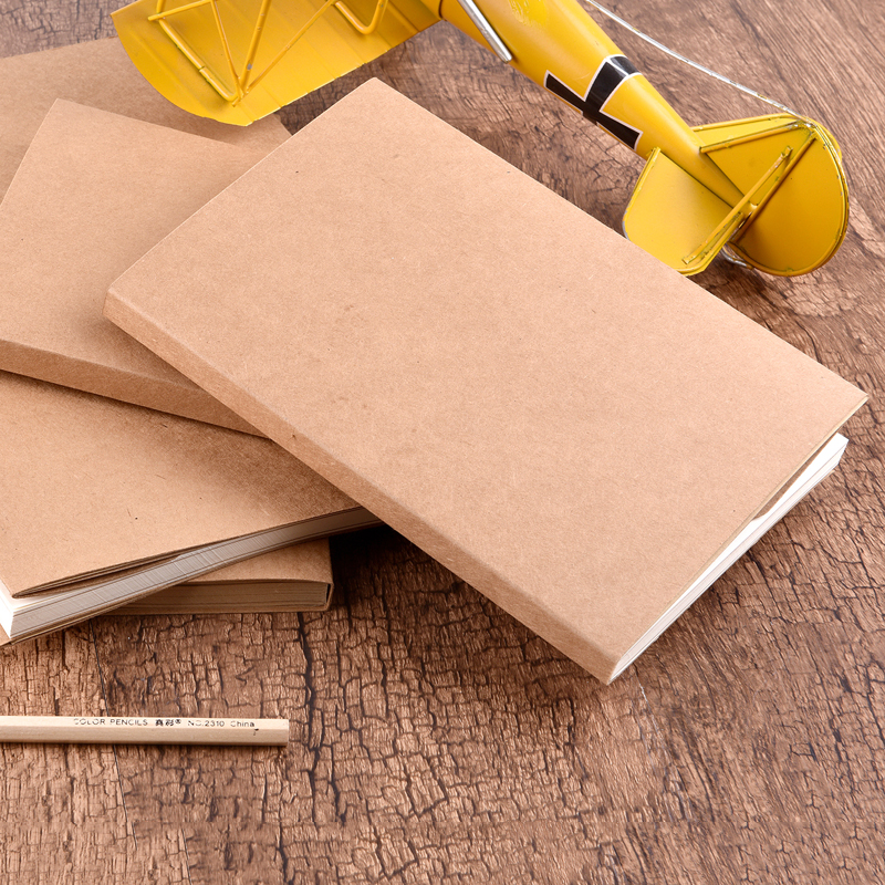 Vintage Kraft Paper Blank Sketchbook Painting Graffiti Sketch Blank Notebook