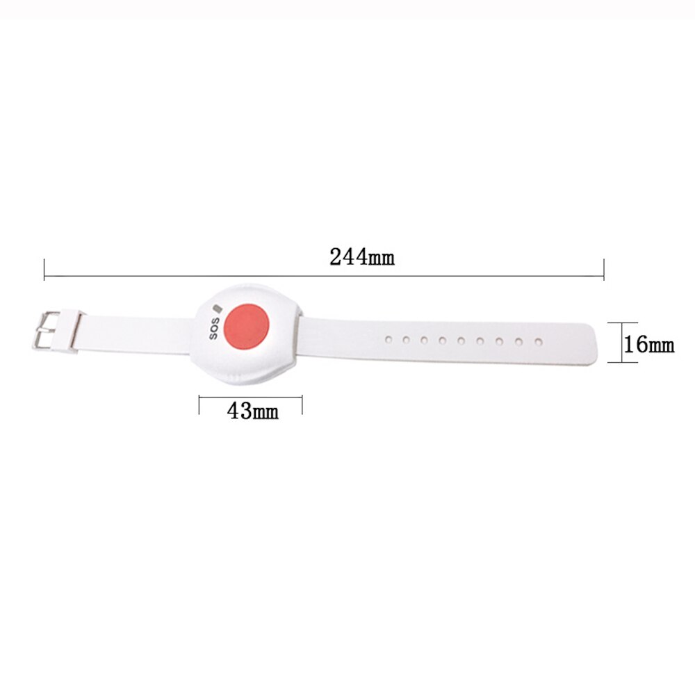 2 Pcs Paniekknop Rf 433 Mhz Sos Armband Emergency Knop Voor Ouderen Alarm Horloge Oude Mensen Gsm Home Security alarmsysteem