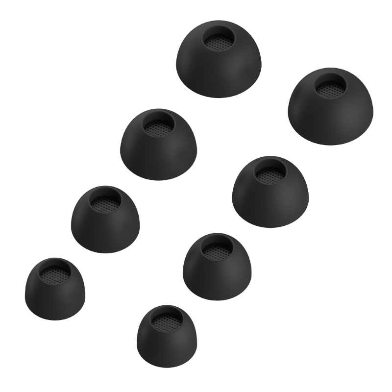 8 Stuks Siliconen Oordopjes In Oortjes Oordopjes Oortjes Adapters Voor Sennheiser Momentum True Draadloze 4 Zachte Tips Diameter 8-14Mm: Default Title