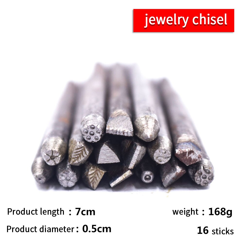 16 Sets of 20 Flower Anvil Carving Temporary Gold Chisel Carving DIY Jewelry Tools