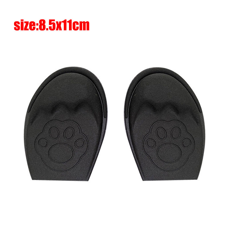 Schoen Inserts Big Size Veranderen Kleine Teen Plug Sport Voorvoet Pad Aanpassing Mannen Vrouwen Anti-Slip Voet Bescherming Pad binnenzool Kussen: Black