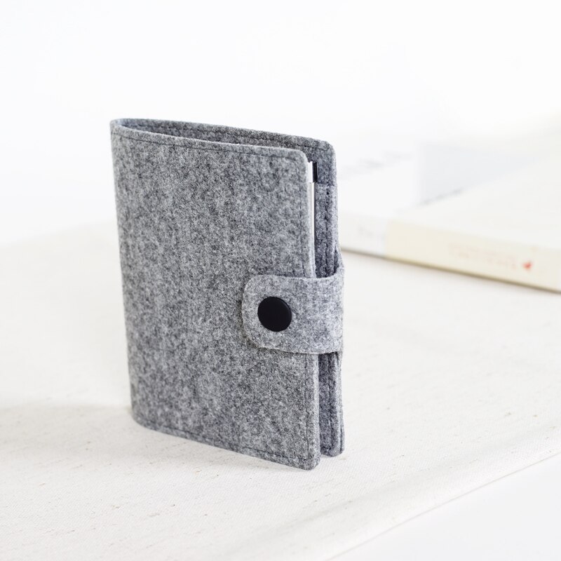 Mini Pocket Notebook Memo Pad Wool felt Note Book Stationery Traveler Journal Stationery To Do List Tear Checklist Note Pad