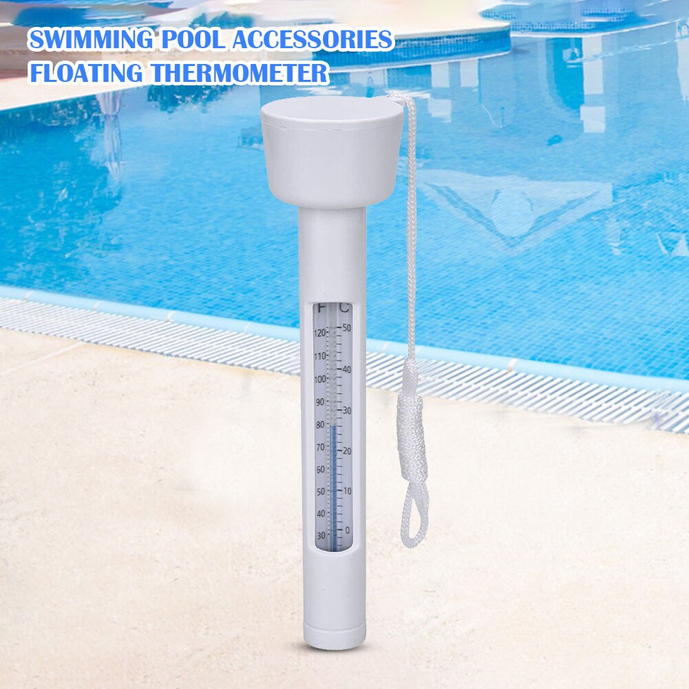 Bærbar swimmingpool flydende termometer springvand spa temperaturmåler