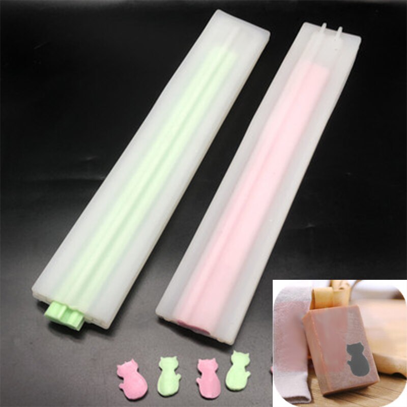 Round Heart Shape Silicone Soap Mold Pipe Tube Handmade Cake Baking Tool Soap Making Soap Mold: 9