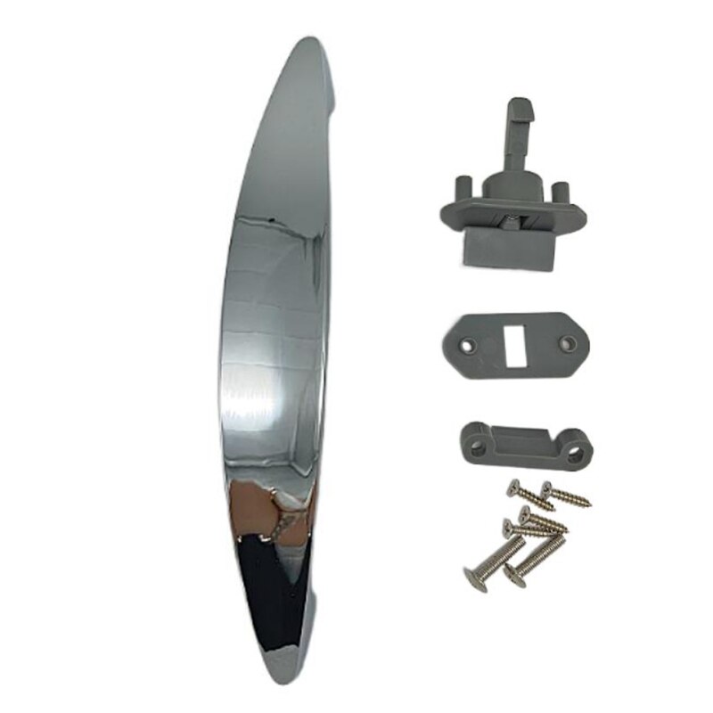 Deurvergrendeling voor caravan, boot, camper, camper, deurgreepvergrendeling gemonteerd op kast, lade: Chroom
