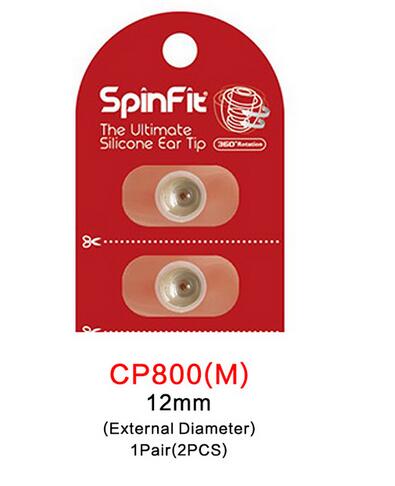 1 Pair(2 pcs) Original SpinFit CP100 CP145 CP155 CP800 In-ear Earphones Patented Silicone Eartip Innovative Technology Eartip: black