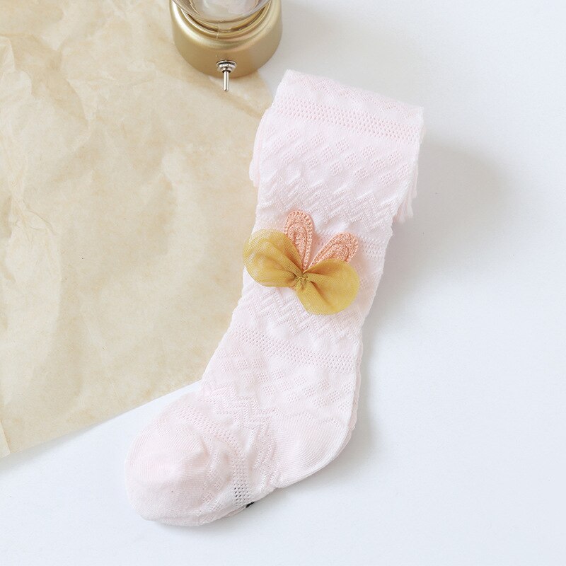 10 Stuks Leuke Candy Kleur Baby Zomer Panty Baby Peuter Kid Meisje Geribbelde Kous Katoen Warm Panty Effen Strakke 0-5 Jaar Meisje
